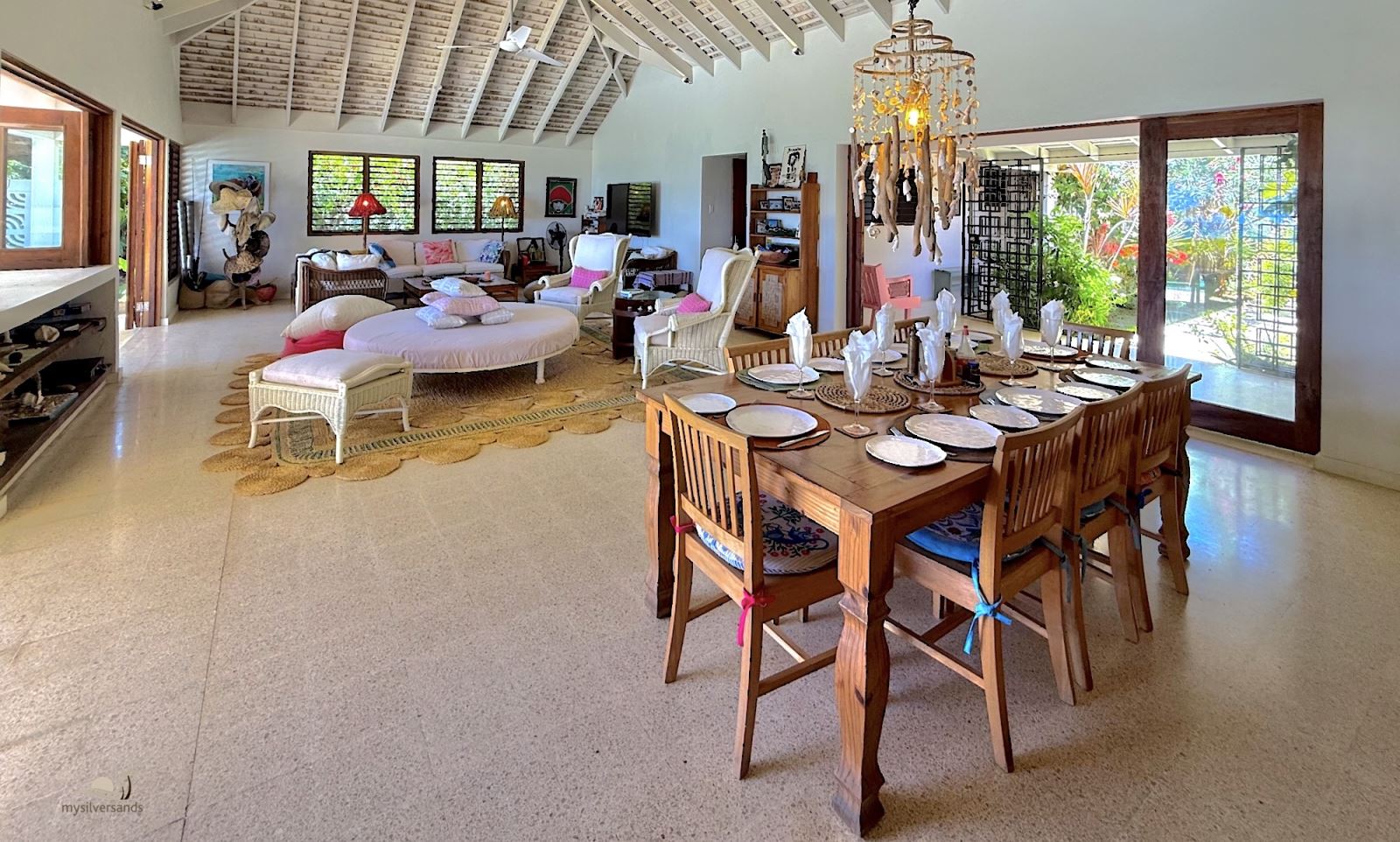 living and dining room