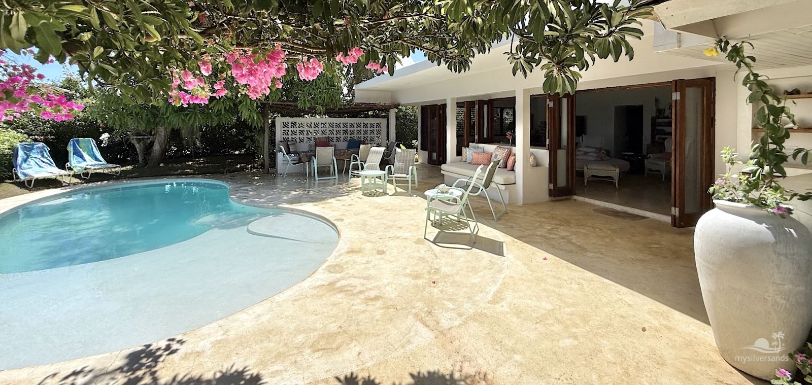 pool and villa