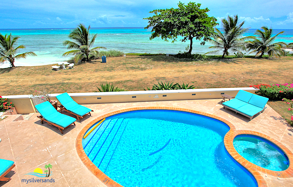 pool, not tub and sea view