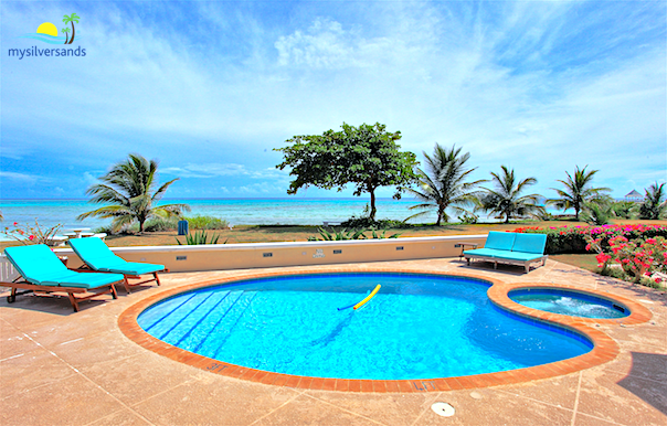 pool, hot tub, sea view