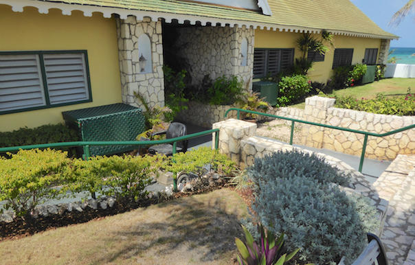 entrance to endless summer villa showing the railings