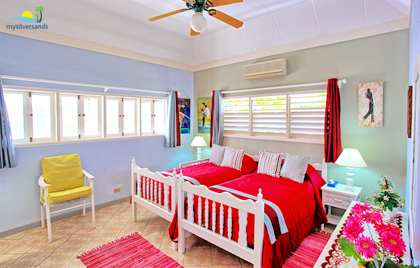 bedroom 2 has a view of the sea.