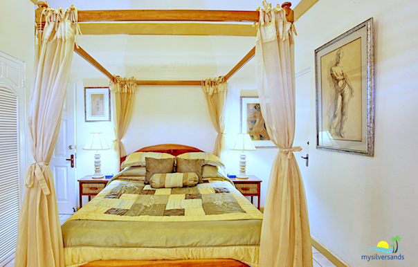 bedroom 3 is furnished with a queen size bed
