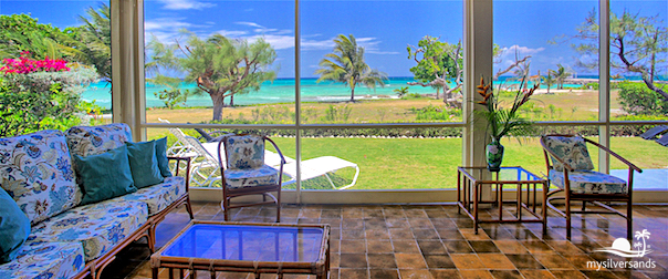 patio and sea view