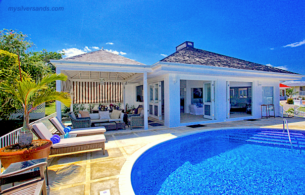 pool and villa