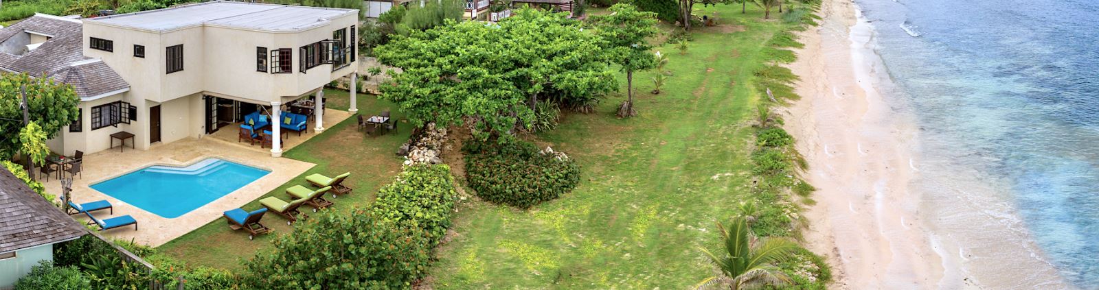 aerial view of mai tai to show it is beachfront