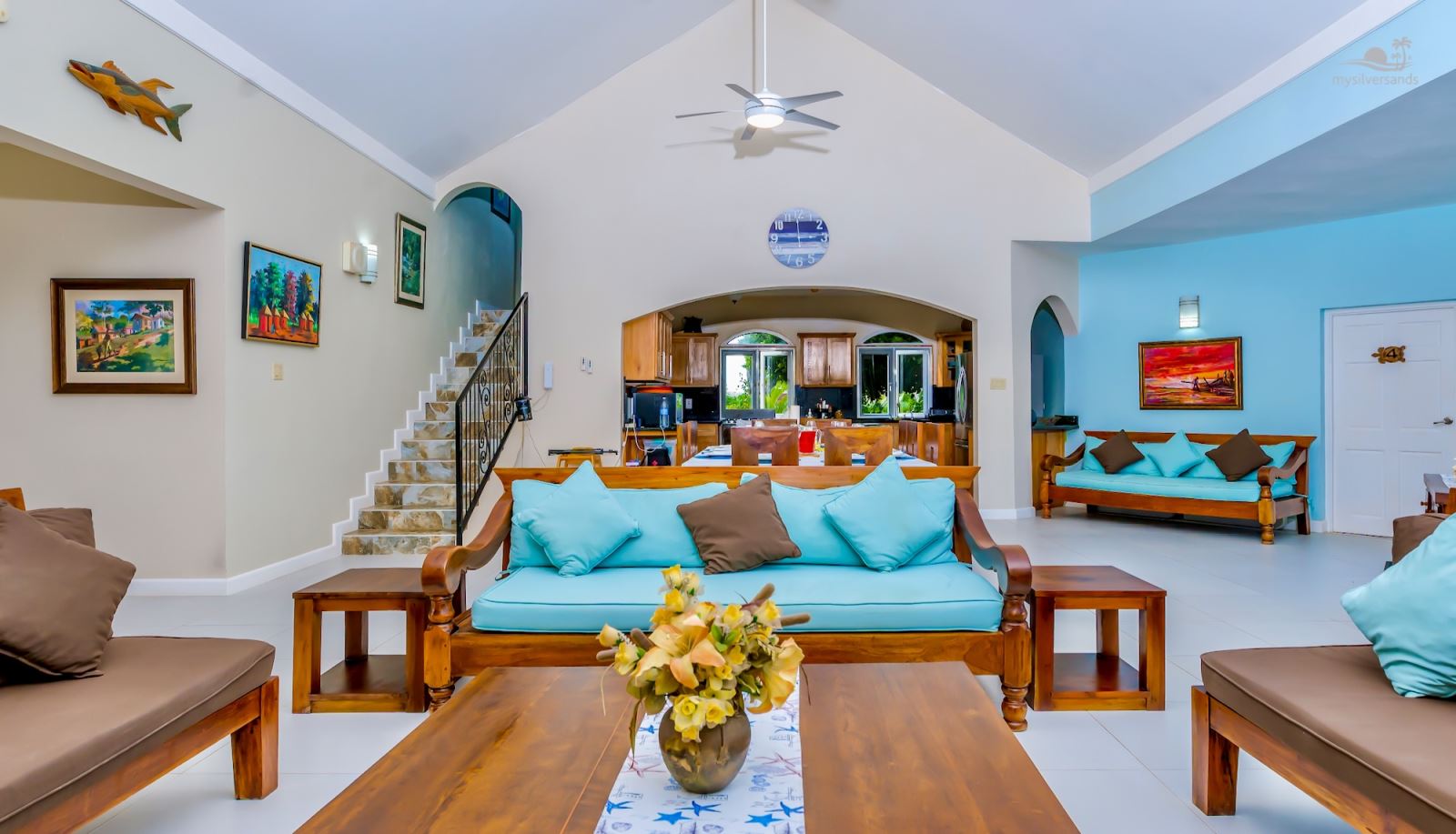 living and dining room