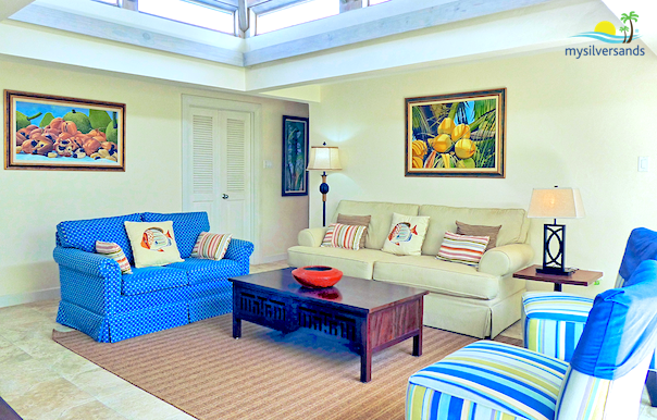 lounge area adjacent the three bedrooms on the upper level