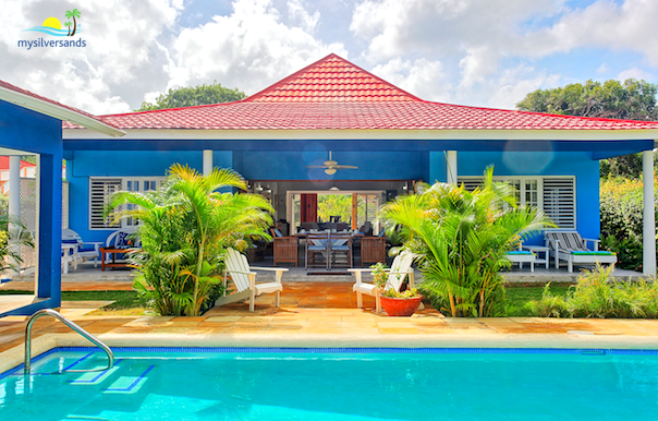 pool and villa