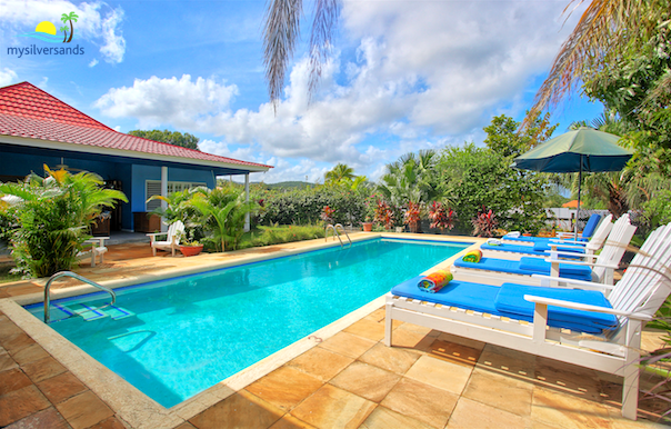 pool and villa