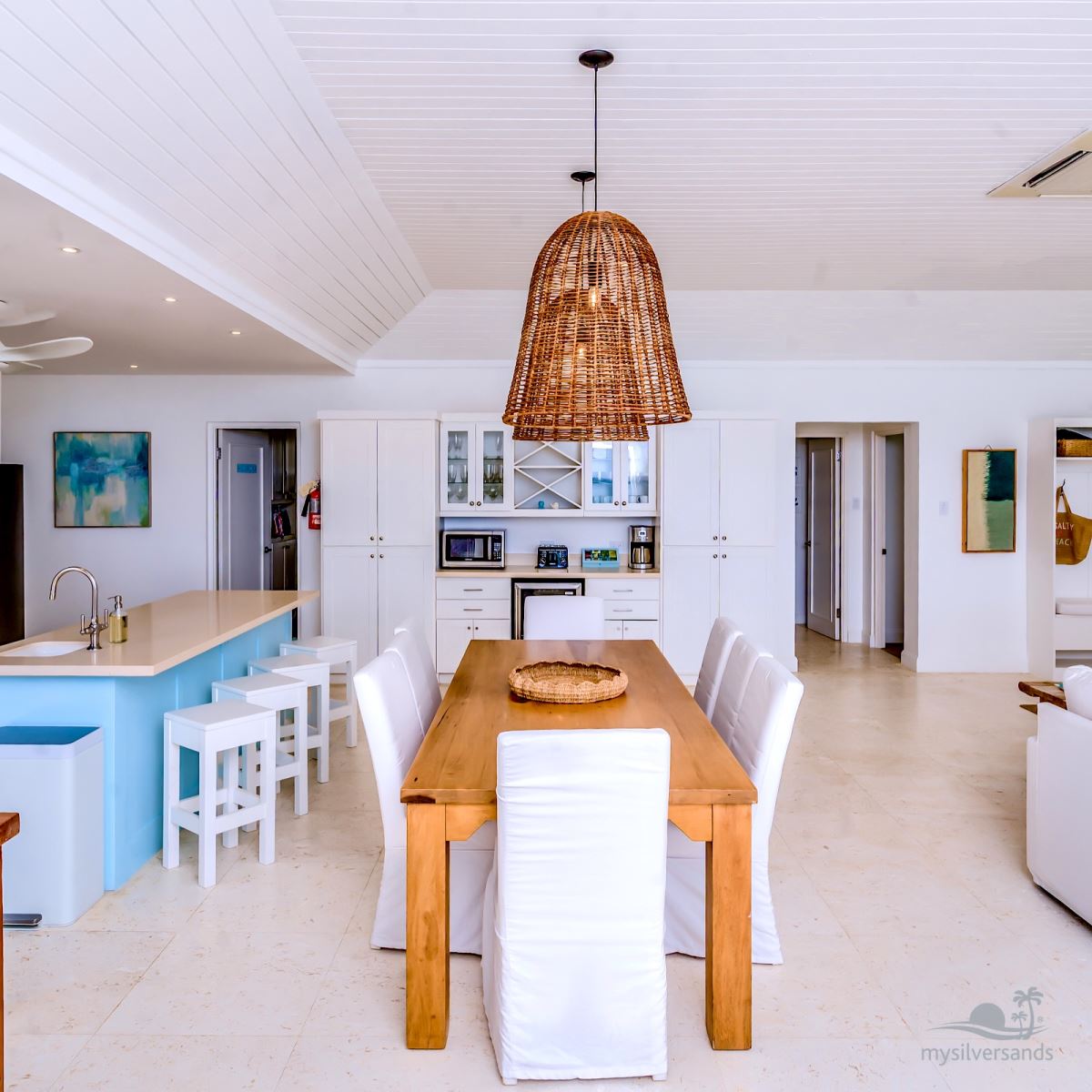 dining room and kitchen