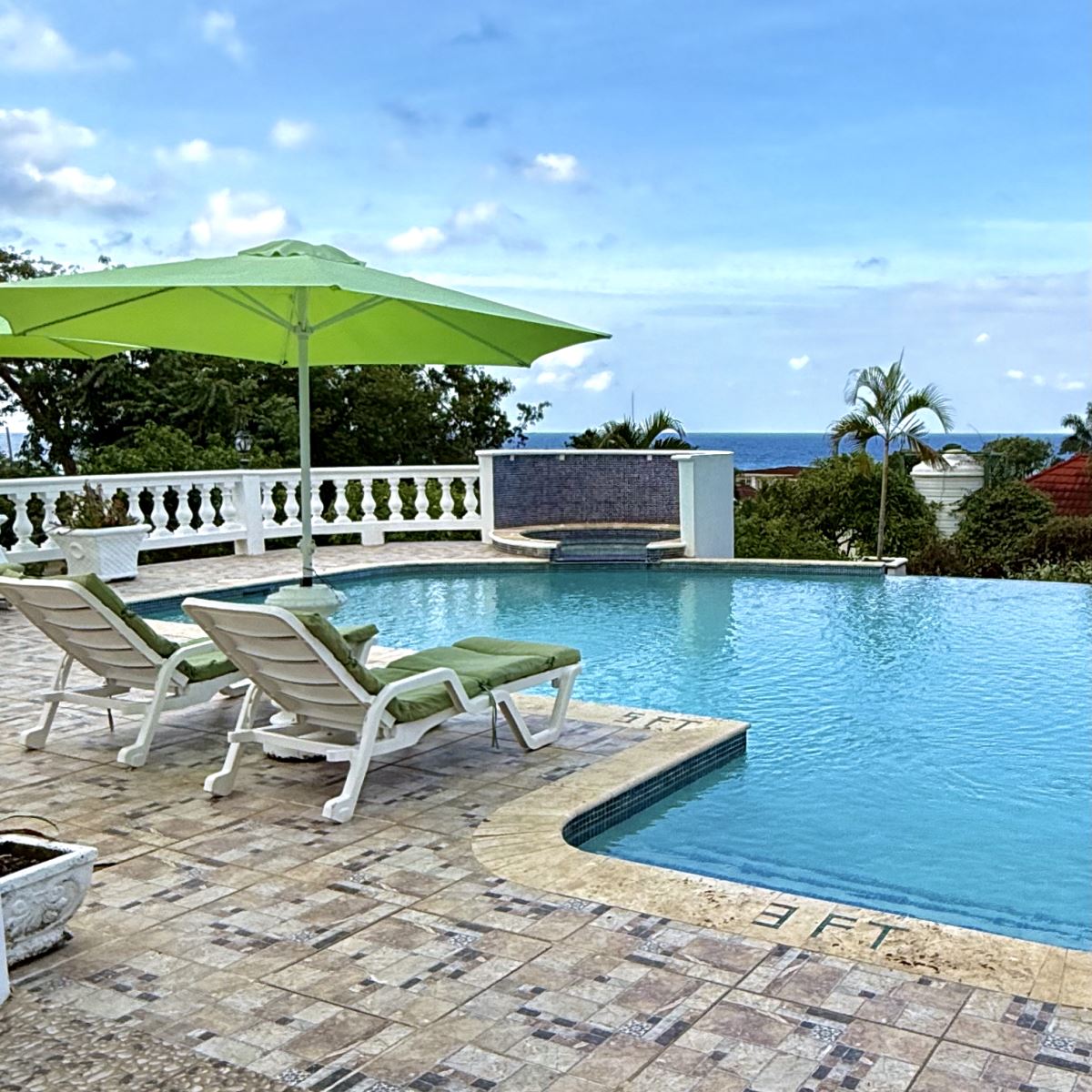 pool deck, pool, hot tub, view