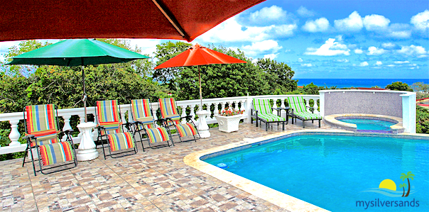 pool and spa and seaview