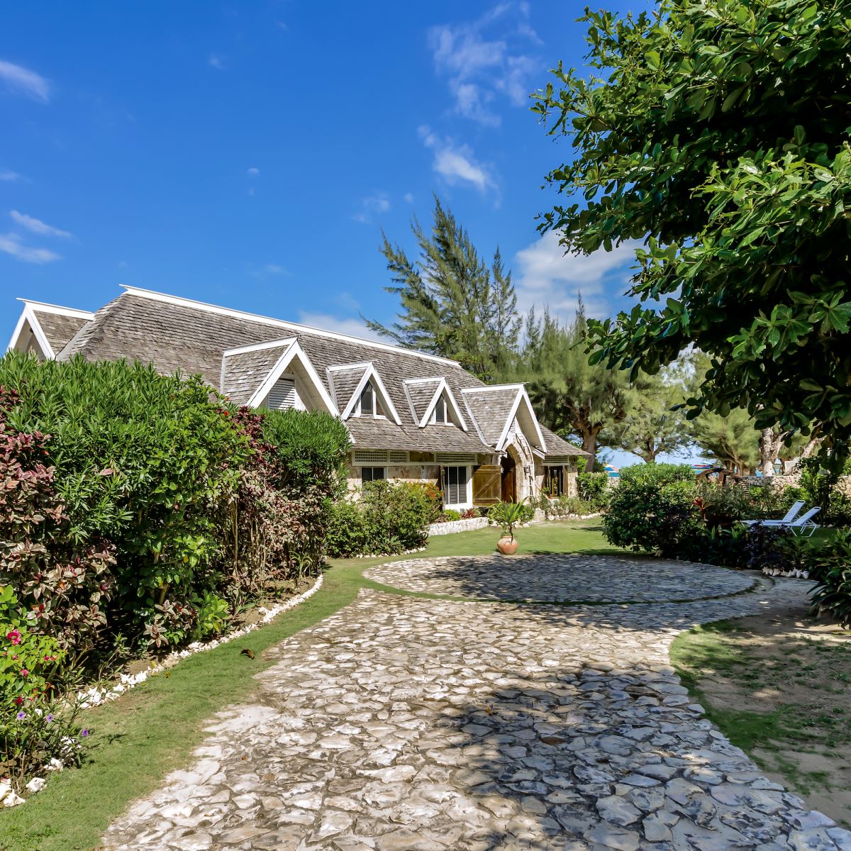 driveway and house south side