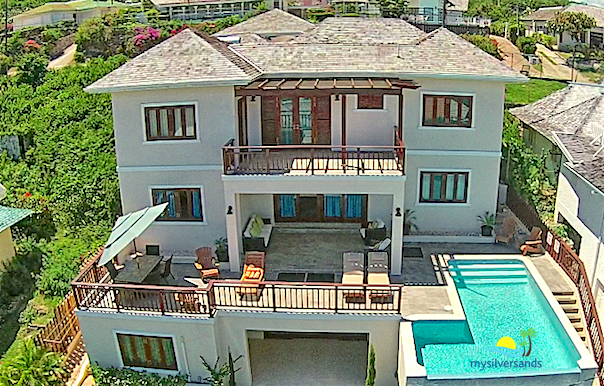 aerial view of sea dance villa