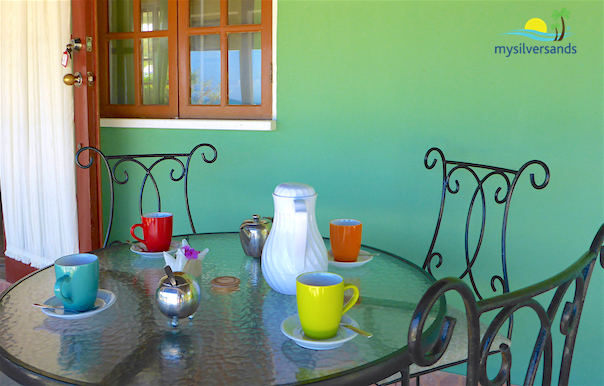 dining table set for breakfast