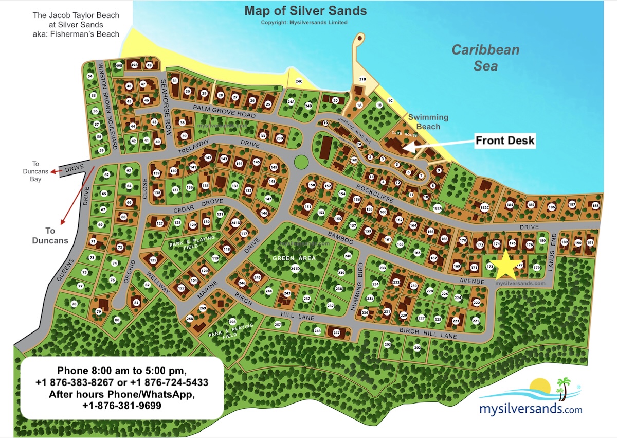 Location Map of Sea Swept Villa