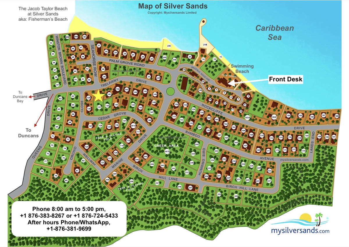 Map showing location of Sea Wales in Silver Sands