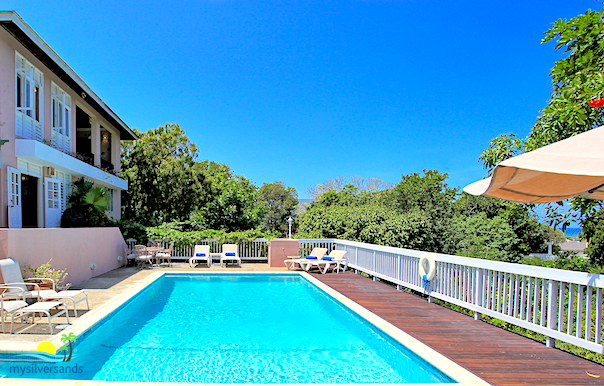 pool and villa