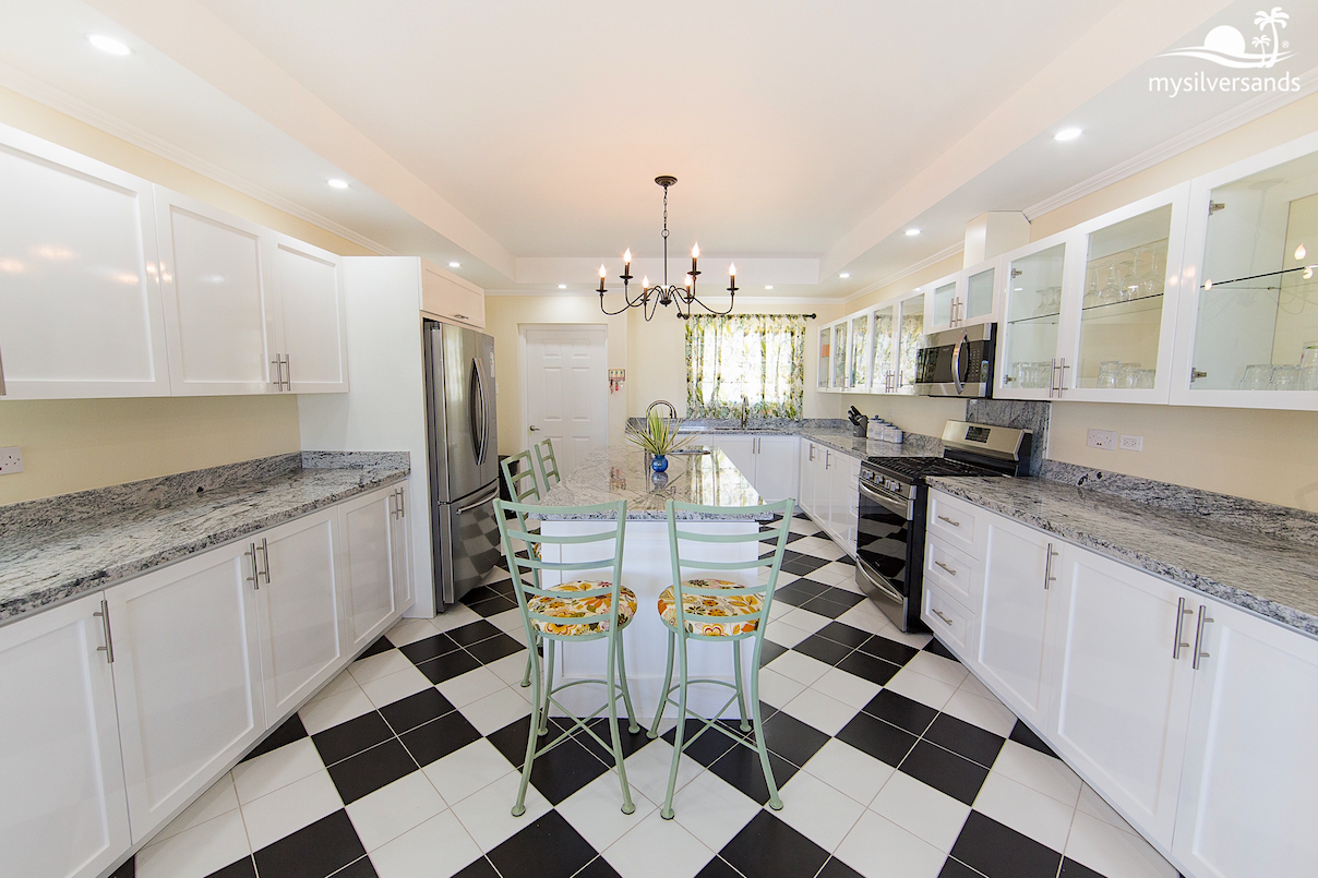 kitchen with island