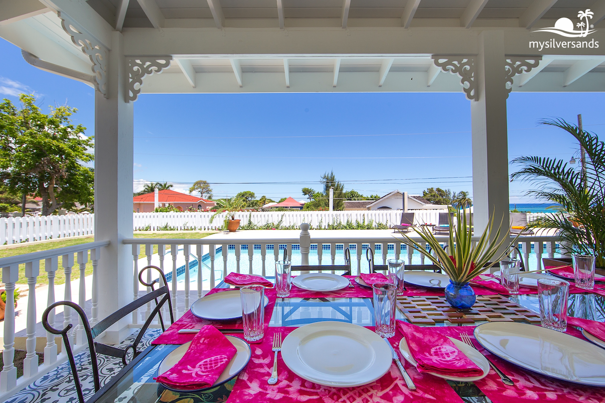 dining on the verandah