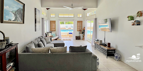 living room to pool