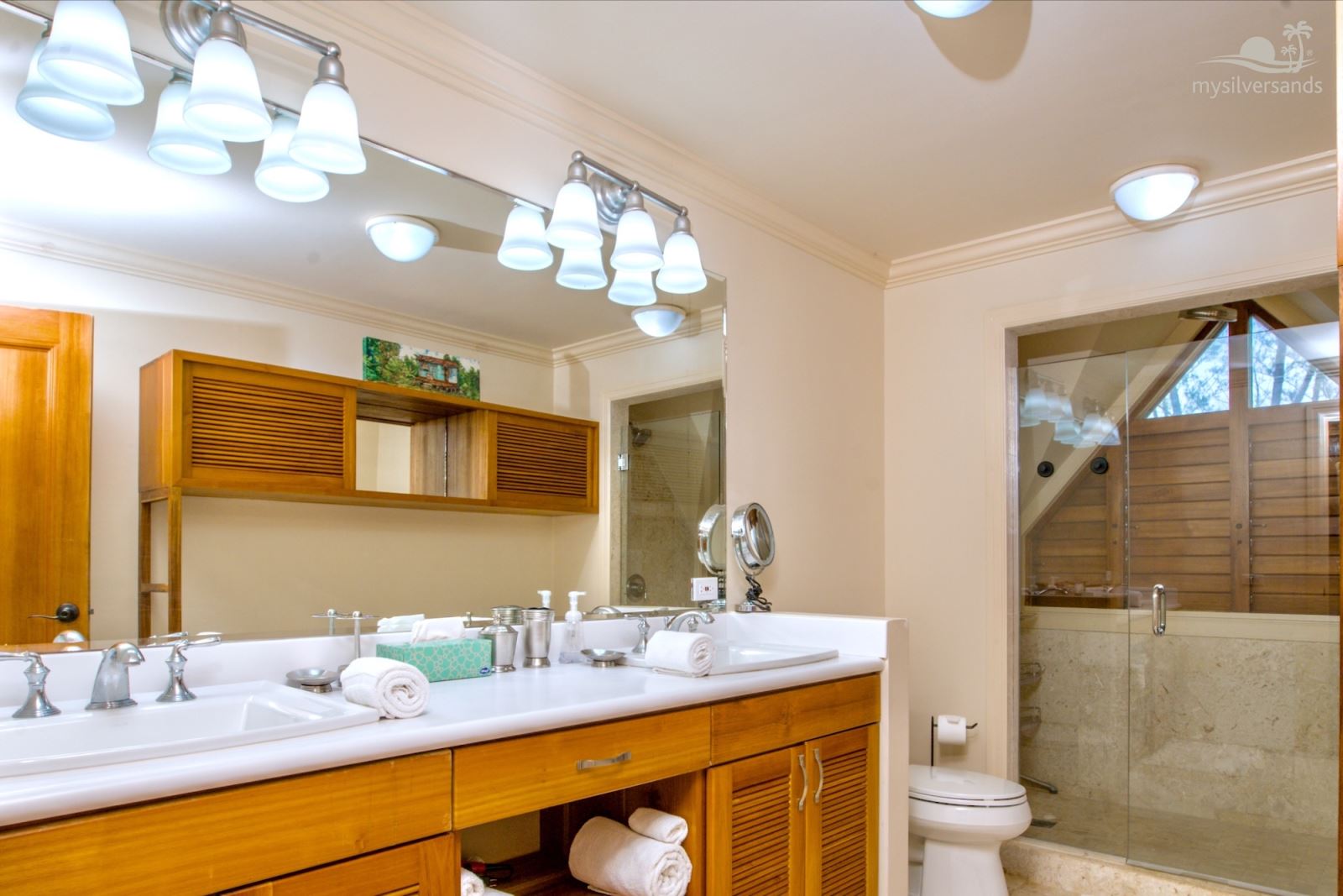 bath 1 with basins and shower