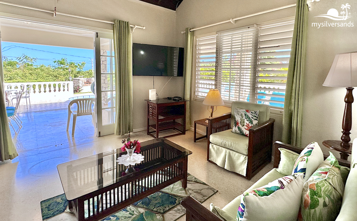 living room and verandah