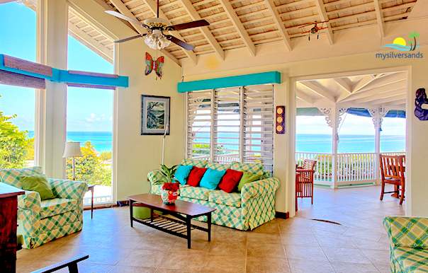 living room opens out to verandah