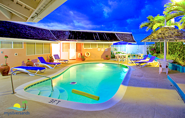 pool at night