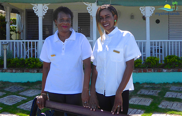 staff at windjammer - eileen and cassandra
