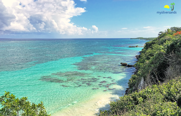 From Worthy View - the coastline to Harmony Cove