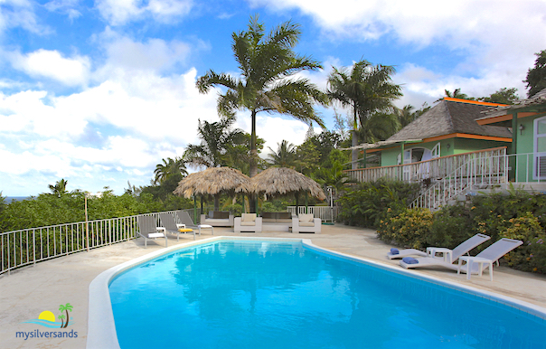 the pool and villa at Ladywood