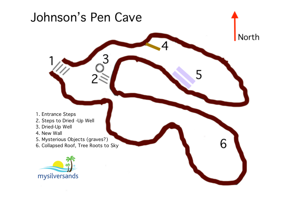 map of johnson's pen cave