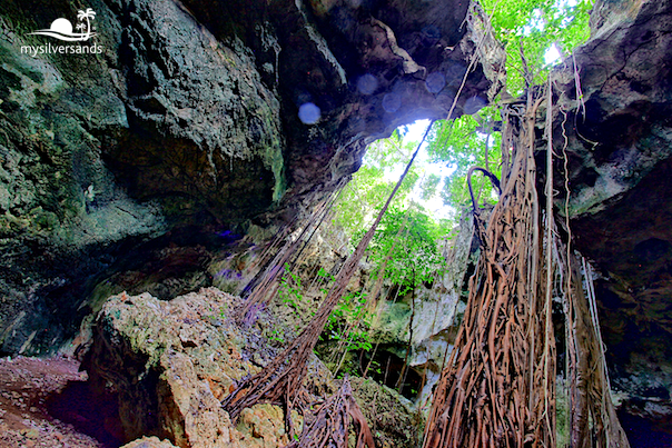 cave opens up to the sky