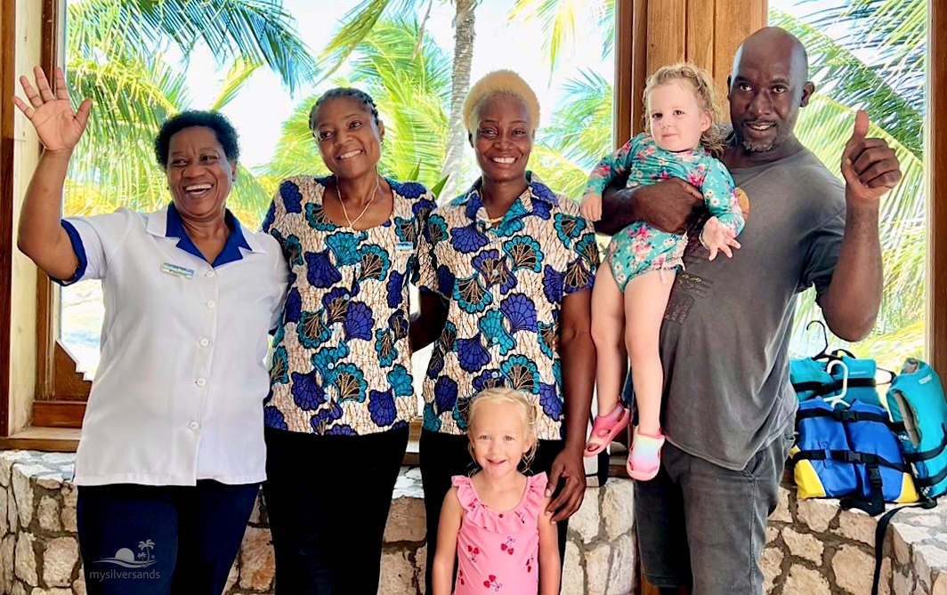 villa staff with children guests endless summer