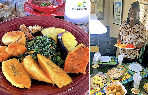 food served and nadine serving