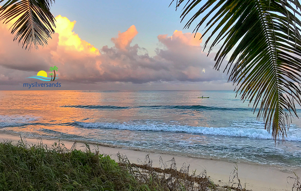 sunrise on western end of the beach