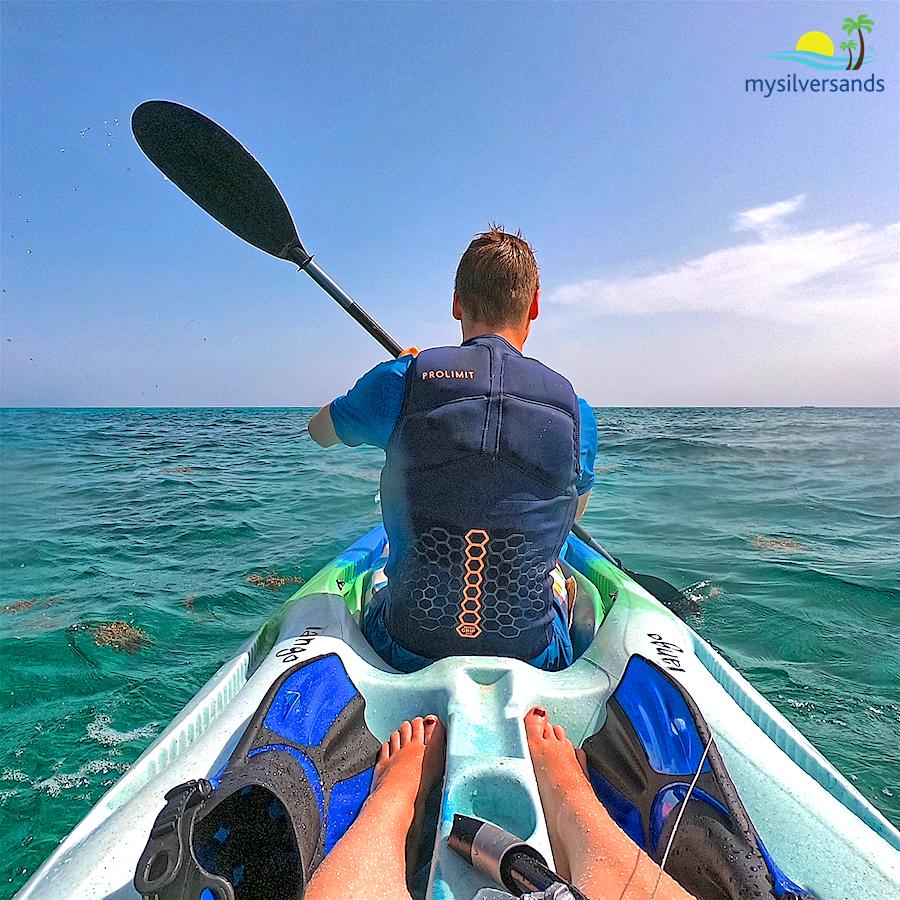 randy and lea on a kayak