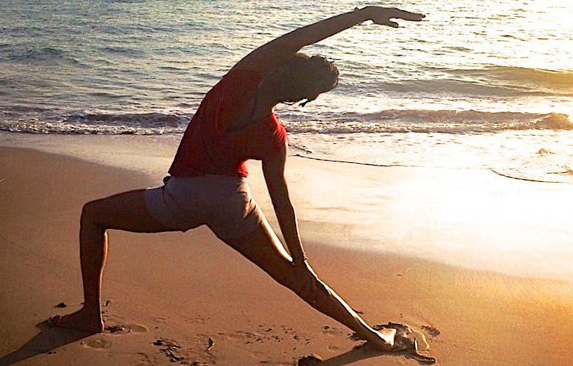 yoga on the beach