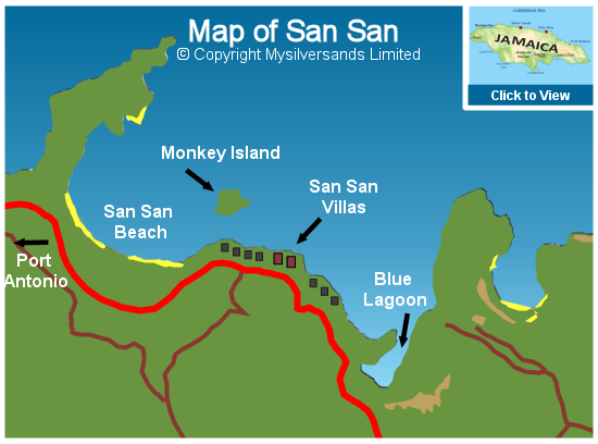 Map of San San