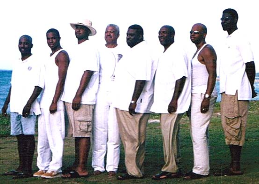 The men in white