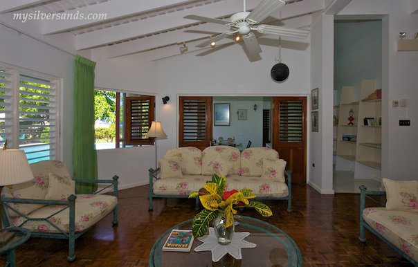 beach haven villa living room at silver sands jamaica