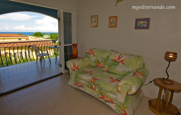 private lounge off bedroom 1 at blue moon villa silver sands jamaica