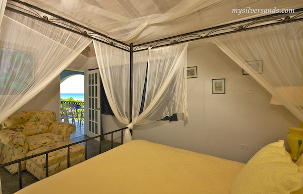 bedroom 4 at blue moon villa in jamaica silver sands