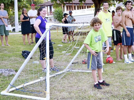 christmas 2013 football tournament at Silver Sands villa Jamaica