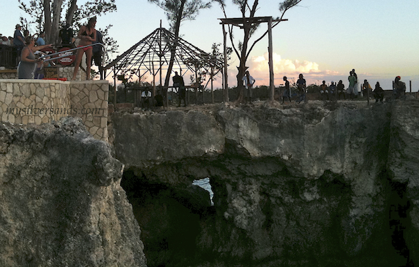 diving platform at rick's cafe' negril jamaica