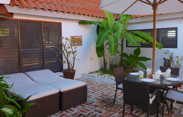 closer view of roots courtyard at silver sands jamaica