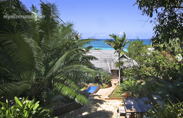 South side of seashell cottage in silver sands