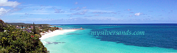 silver sands beach panorama